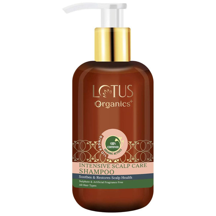 Lotus Organics Ginger Oil Intensive Scalp Care Shampoo, 210ml