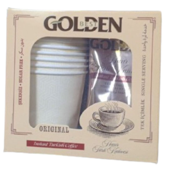 Golden Best Original Instant Turkish Coffee Sugar-Free, 7g x10