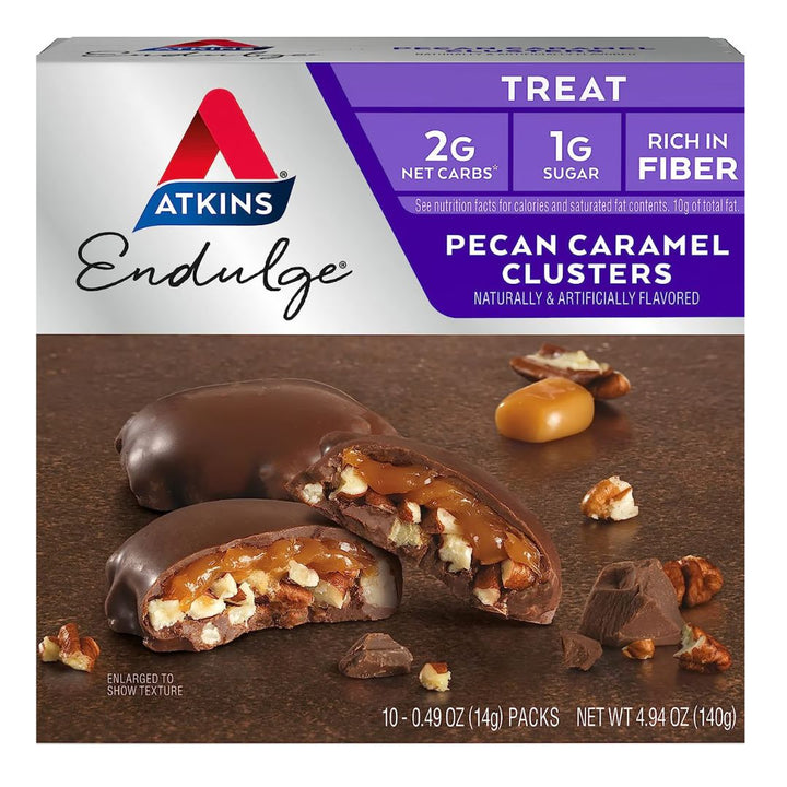 Atkins Endulge Pecan Caramel Clusters, 140g