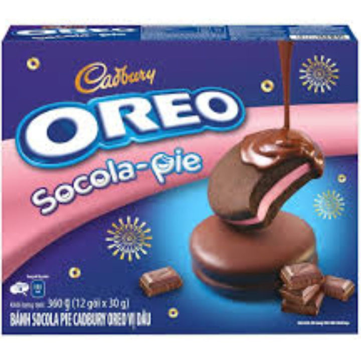 Cadbury Oreo Socola Pie Strawberry Flavour, 360g