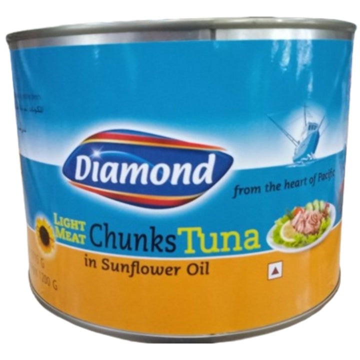 Diamond Light Meat Solid Tuna In Sunflower Oil, 1715g