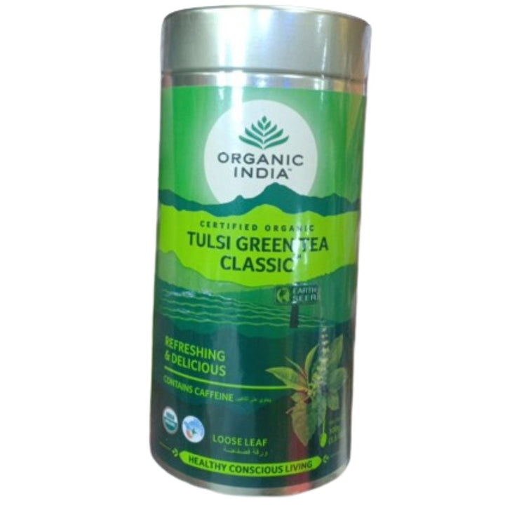 Organic India Tulsi Green Tea Classic, 100g