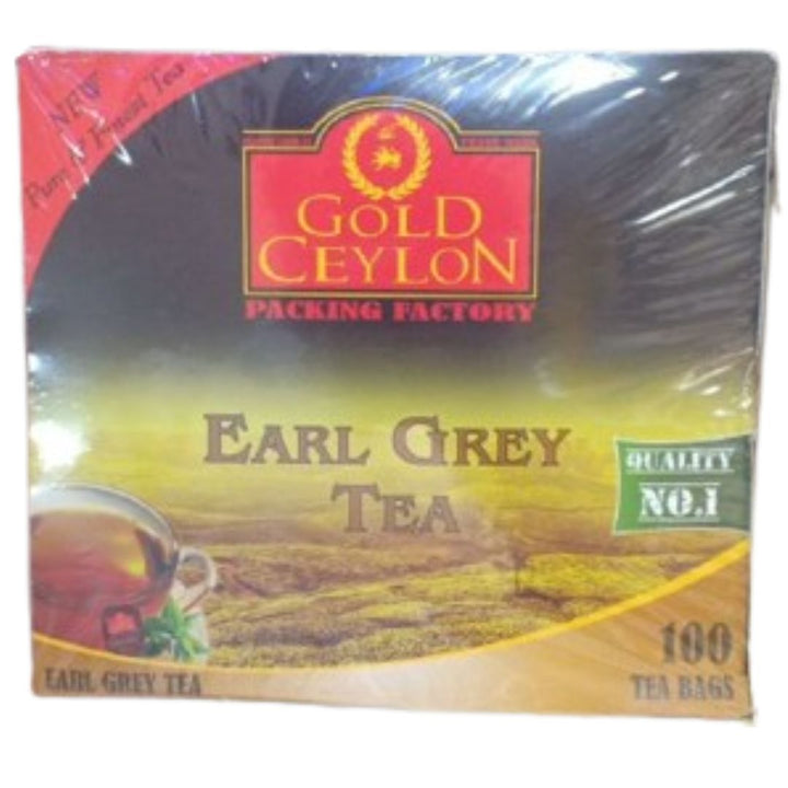 Gold Ceylon Tea Earl Grey Tea, 100 bag