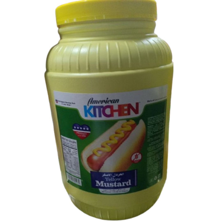 American Kitchen Yellow Mustard, 3.78L