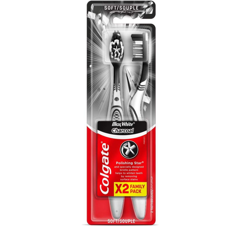 Colgate Max White Charcoal Soft, 2pc