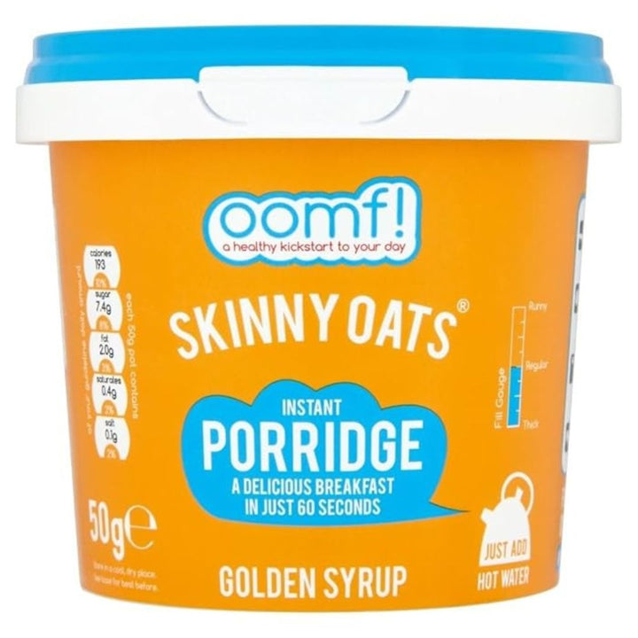 OOMF Skinny Oats Instant Porridge Golden Syrup Flavour, 50g