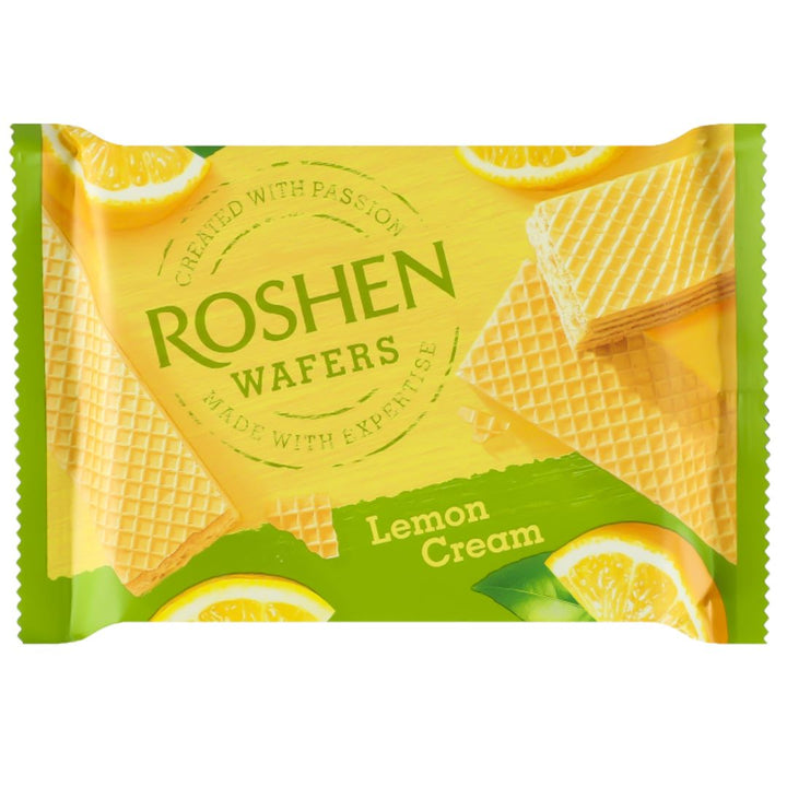 Roshen Wafers Lemon Cream, 216g