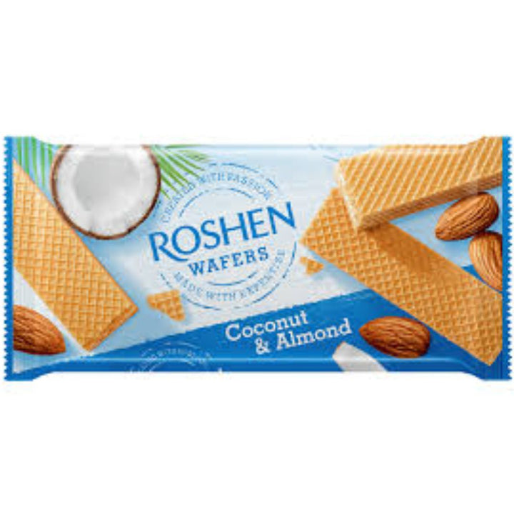 Roshen Wafers Coconut & Almond, 216g