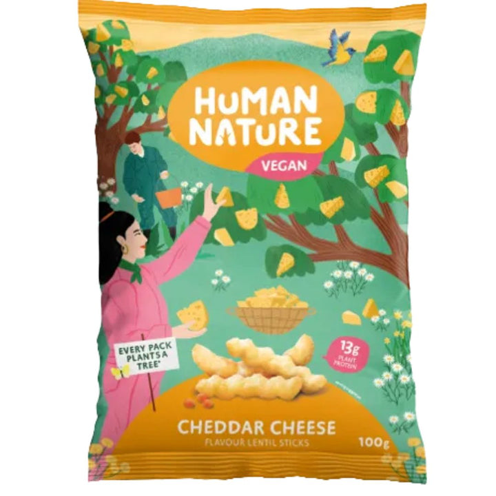 Human Nature Vegan Cheddar Cheese, 100g