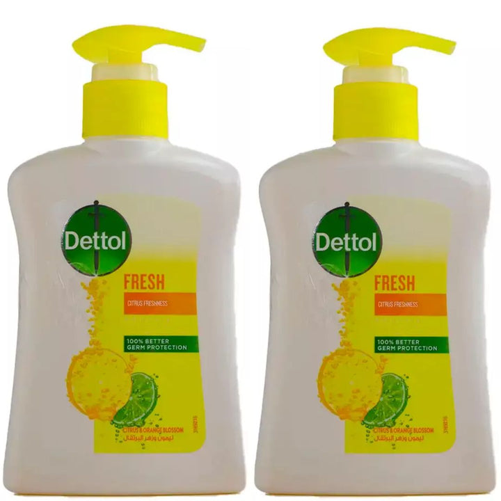 Dettol Refreshing Hand Wash with Citrus Freshness, 2*400ml