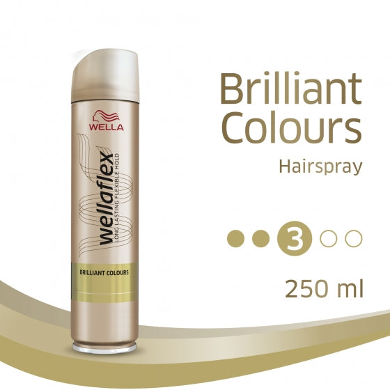 Wellaflex Brilliant Colour Strong Hair Spray - 250ml